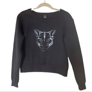 Electric Yoga Kendall Panther Sweater, Size Small
